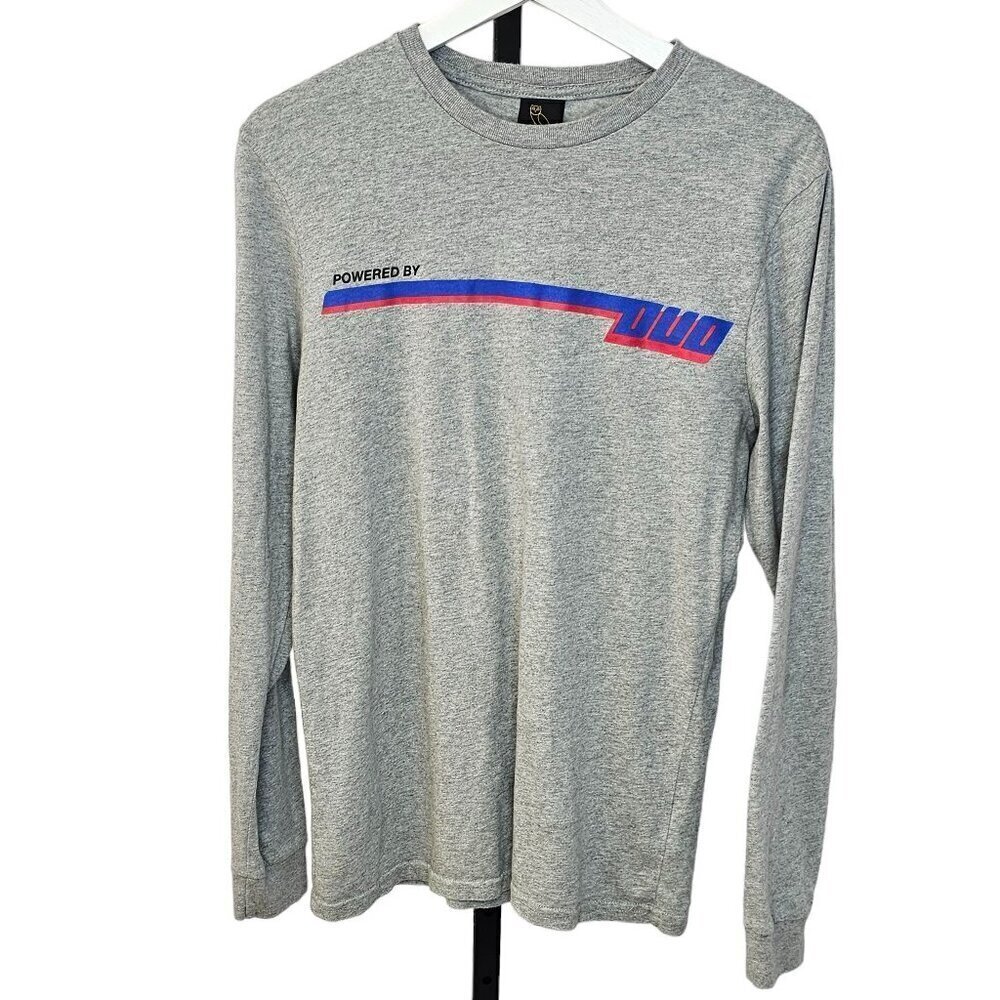 Octobers Very Own OVO Mens Powered By Long Sleeve Size XS Gray